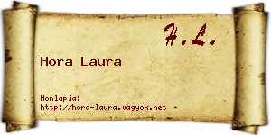 Hora Laura névjegykártya